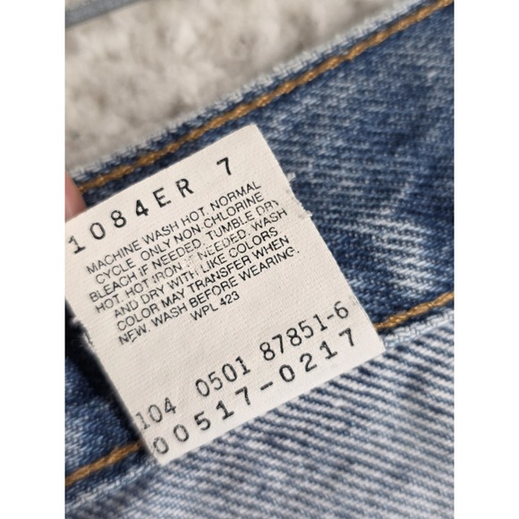 Vtg Levis 517 Blue Jeans Boot Cut Men 31x30 Distressed Zip Up Mexico (30.5x28.5) - Picture 12 of 14